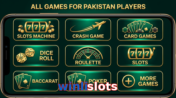 Main screen of Winlislots games page for PK players